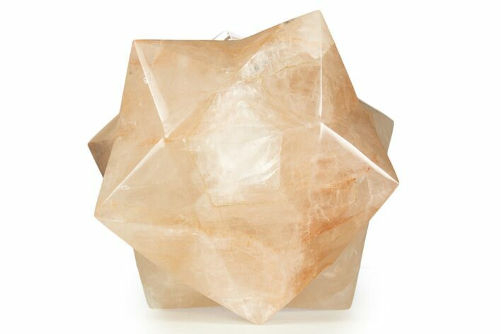 Polished Hematite (Harlequin) Quartz Stellated Dodecahedron #338367